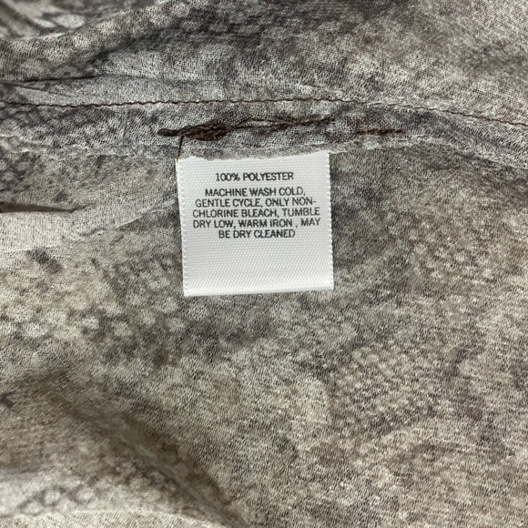 EUC Monograph Snakeskin Print Semi-Sheer Swimsuit Coverup - Picture 10 of 11